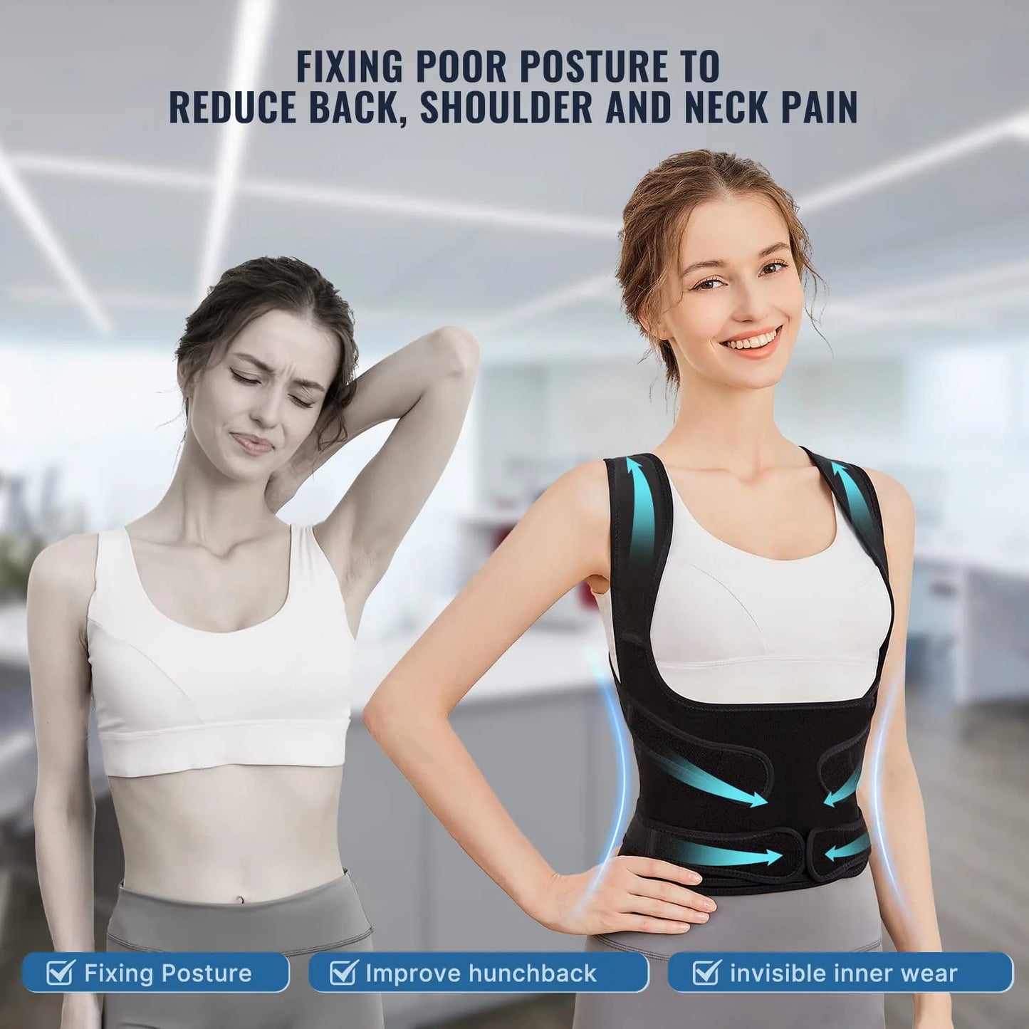 AYZA™ Back Brace Posture Corrector.