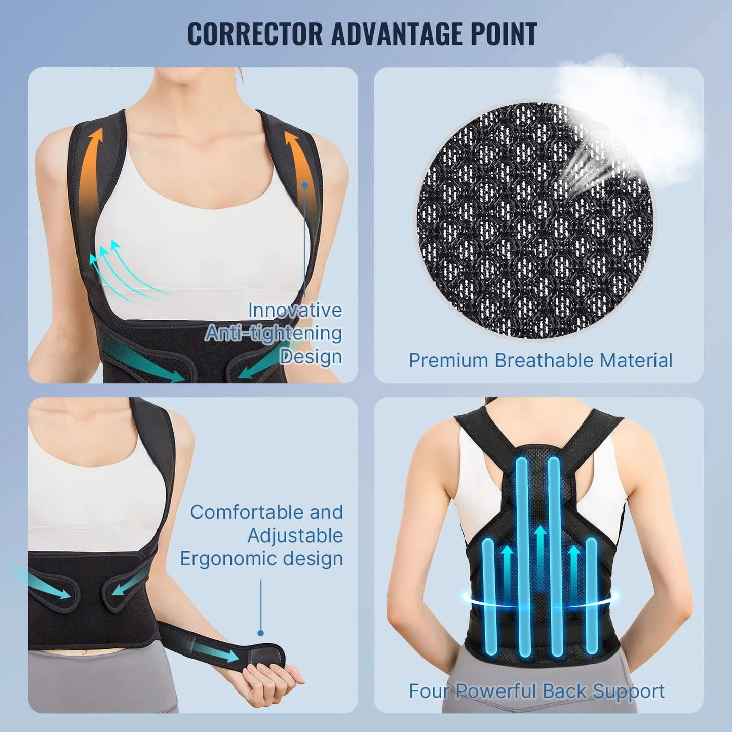 AYZA™ Back Brace Posture Corrector.